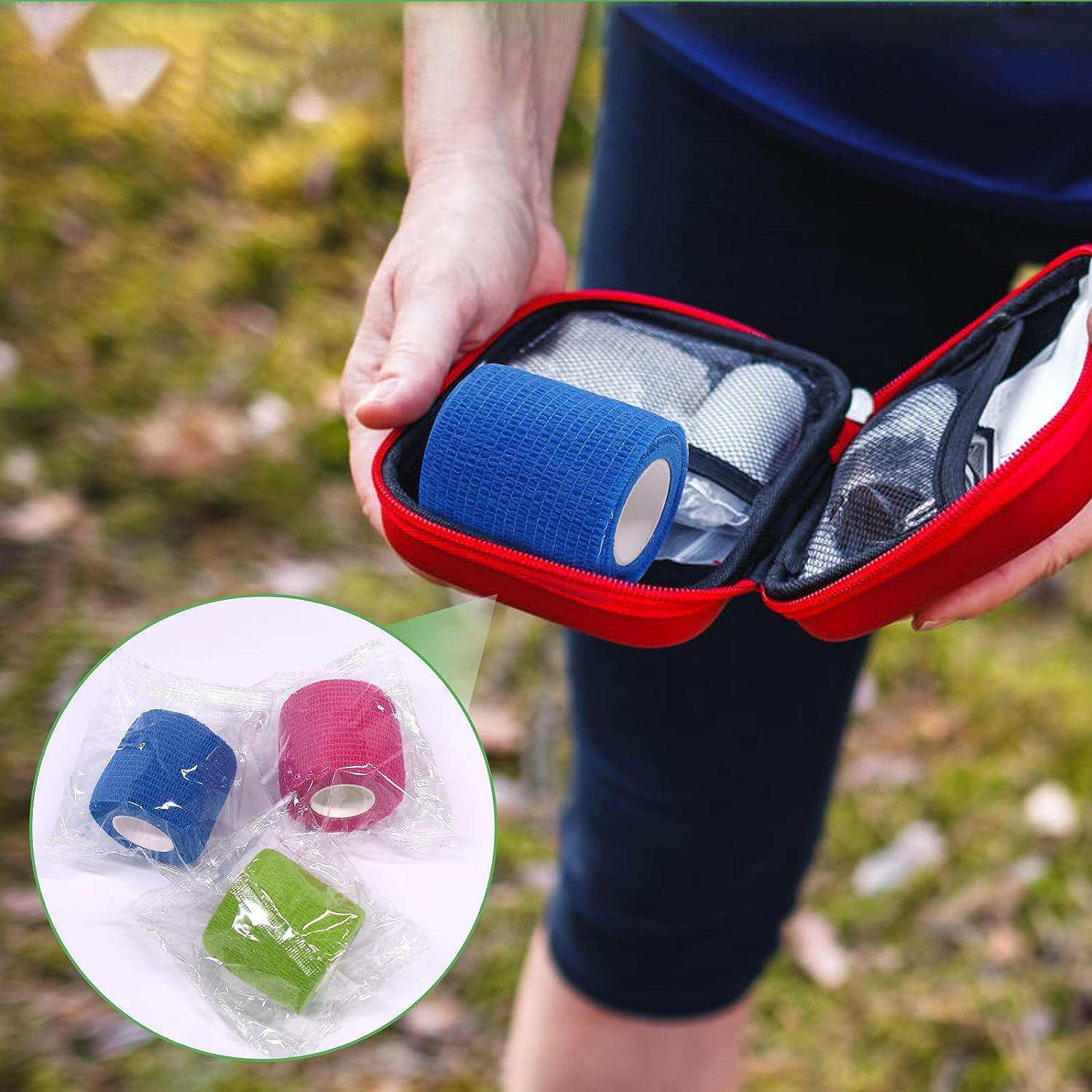 ชุดปฐมพยาบาลฟรีน้ำยางข้น, ผ้าพันแผลเหนียวแบบยืดหยุ่น