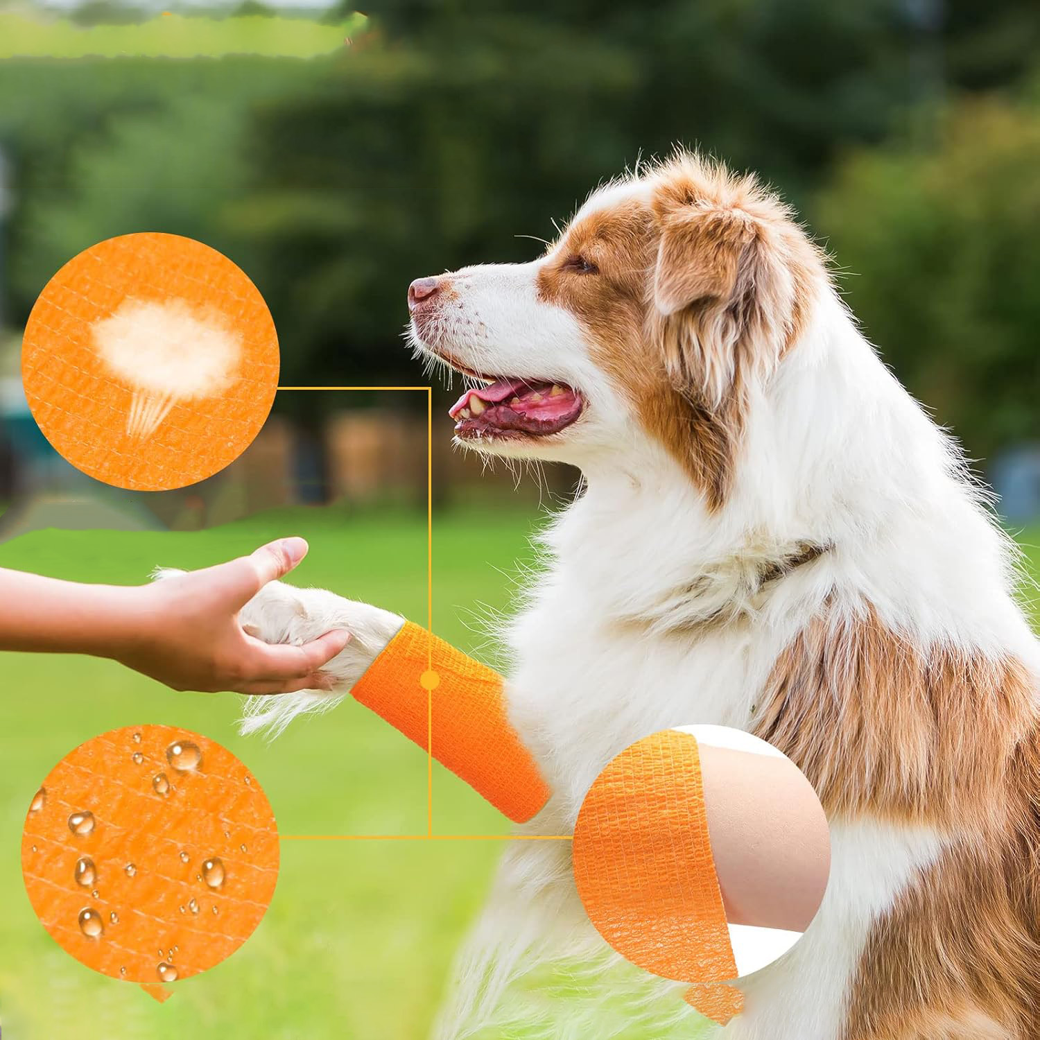 ผ้าพันแผลแบบมีกาวในตัวกันน้ำสำหรับกลางแจ้ง